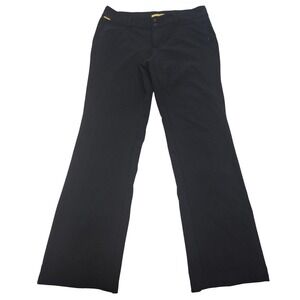 Lole Pants Womens 10 Black Good Outdoor Hiking Travel Stretch Flare Leg